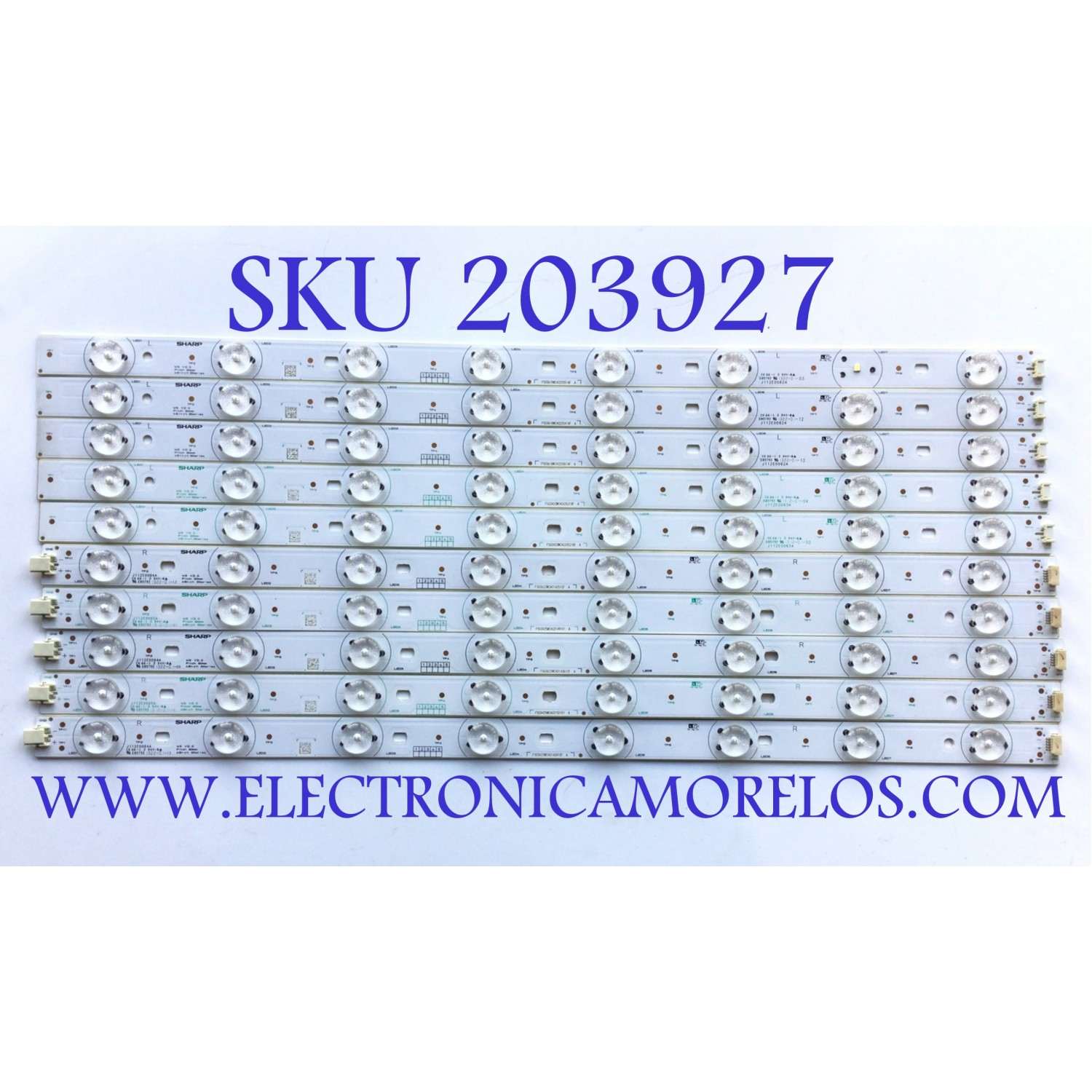 KIT DE LEDS PARA TV RCA / NUMEROS DE PARTE J112E0062A (3 PZ) / J112E0063A (2 PZ) / J112E0064A (3 PZ) / J112E0065A (2 PZ) / PANEL LSC460HN03 / MODELO LED46C45RQ